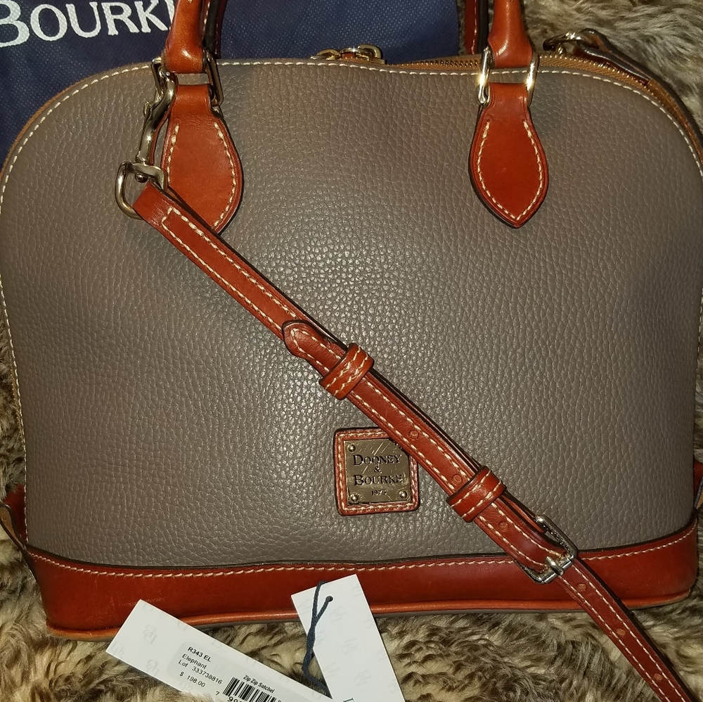 Dooney & Bourke Zip Zip Satchel Elephant